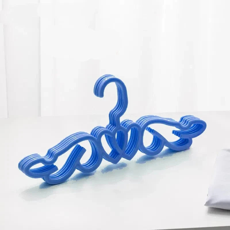 Lot de Cintres Enfants Ailes d’Ange  | Cintrélia Bleu / Lot de 10
