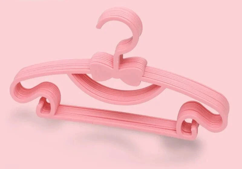 Lot de Cintres pour Vêtements Enfants | Cintrélia Lot de 10 / Rose
